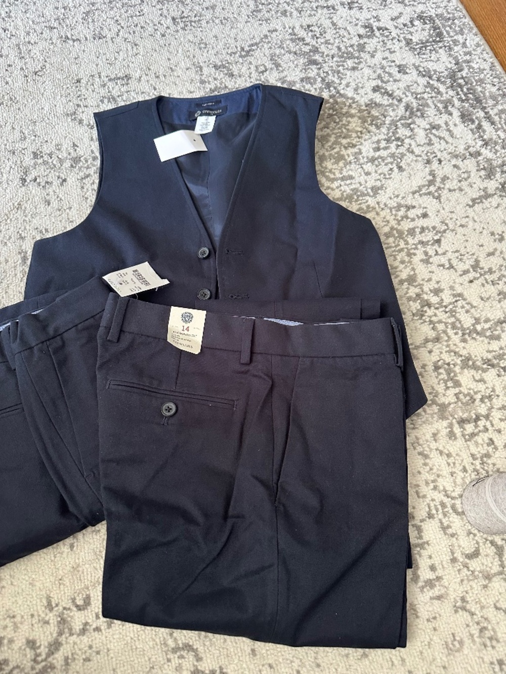 Crewcuts Thompson Fit Navy Dress Pants (Size 12 & 14)